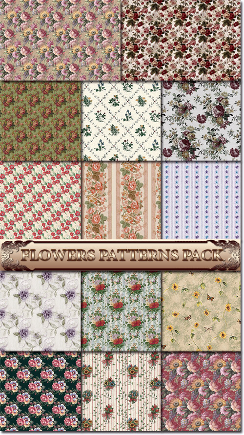 Flowers patterns pack